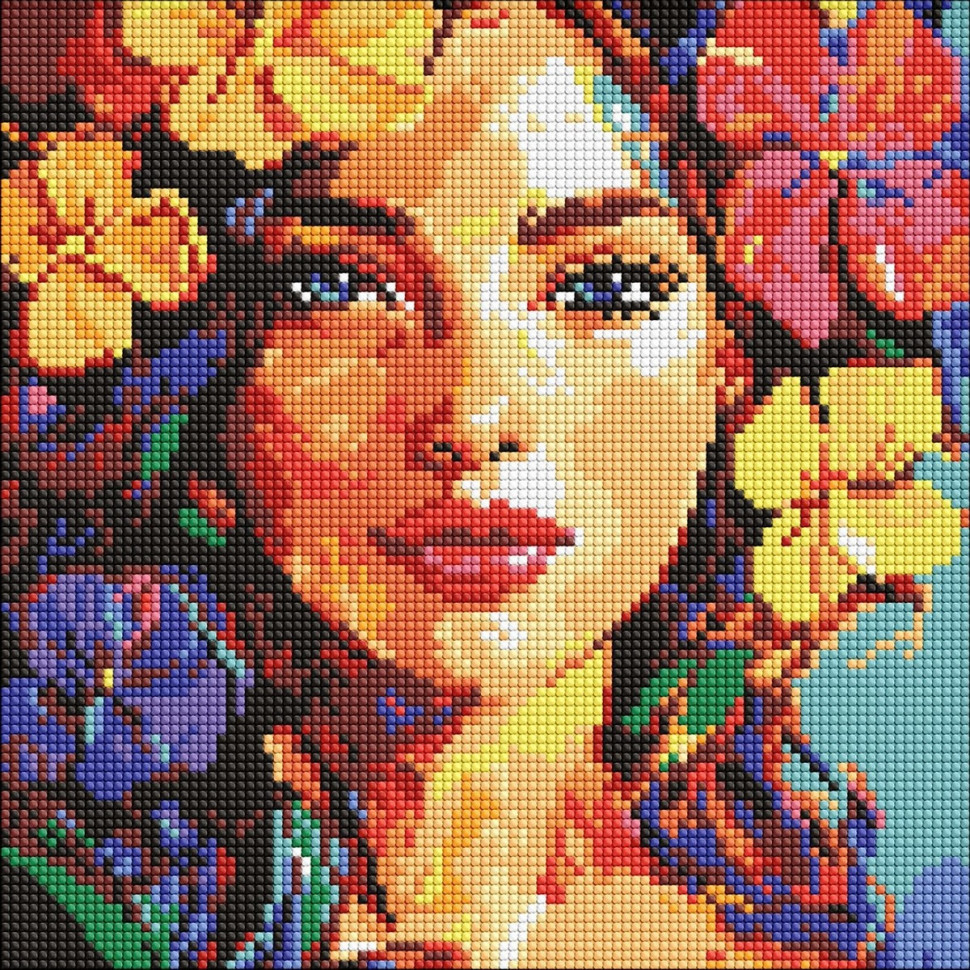 Diamond mosaic "Tropical Dream" ©art_selena_ua AMO8264, 30x30 cm