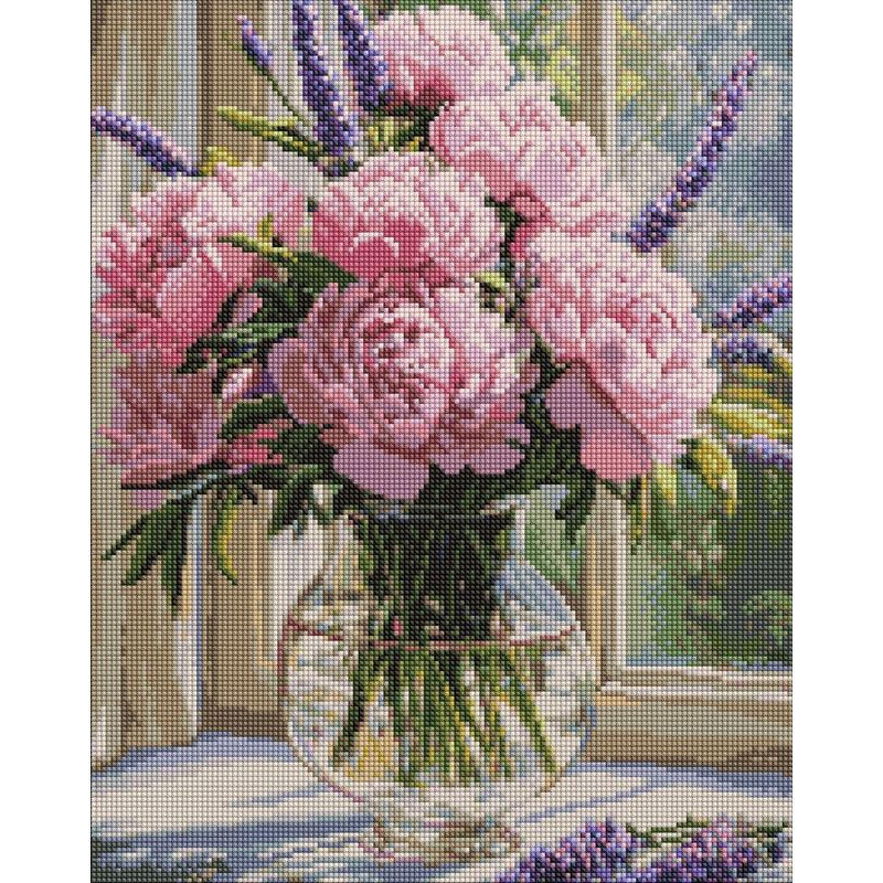 Diamond mosaic "Nude tenderness in a vase" ©art_selena_ua AMO8361, 40x50 cm