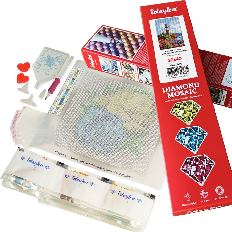 Diamond mosaic without stretcher "Magic Flight" AMC20143, 40x50 cm Diamond mosaic without stretcher "Magic Flight" AMC20143, 40x50 cm
