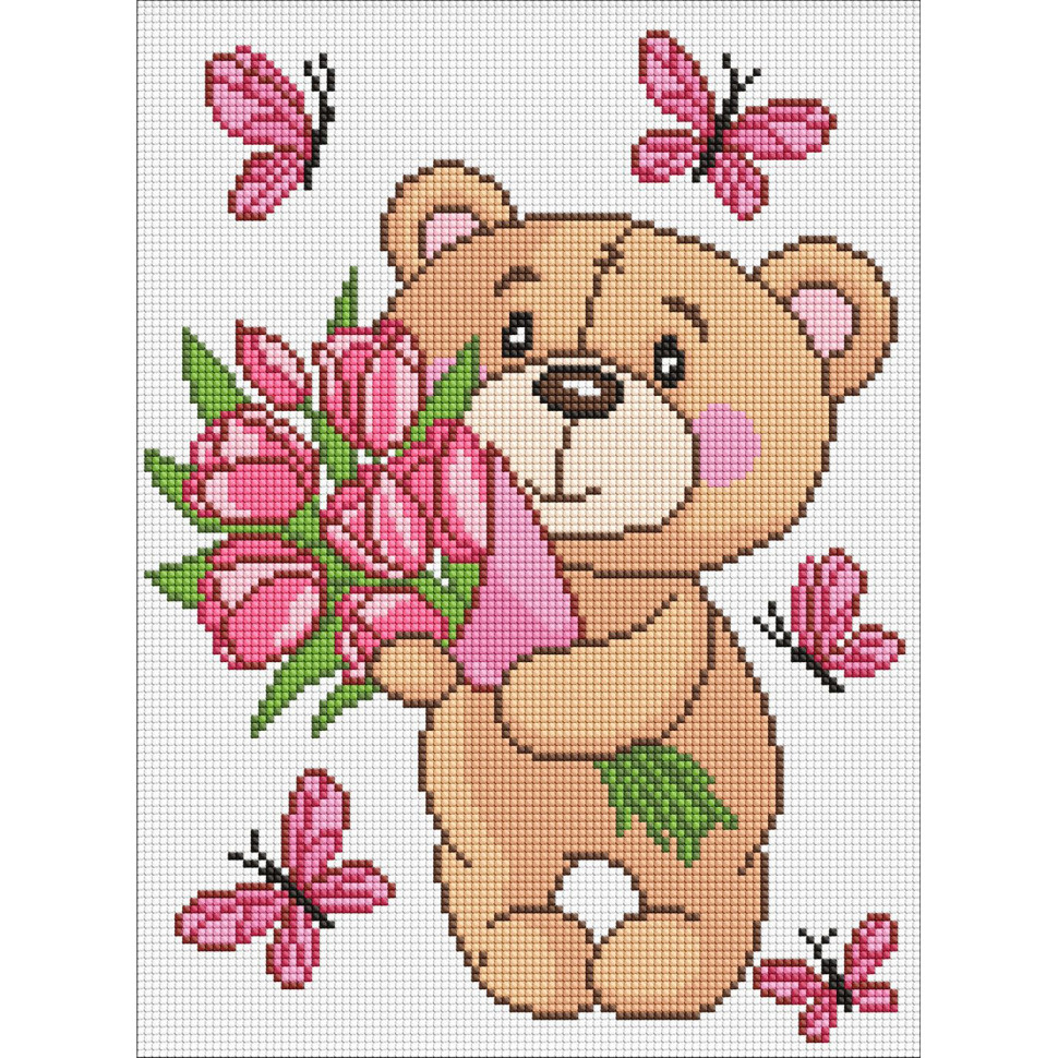 Diamond mosaic "Magic Bear" AMO8035, 30x40 cm