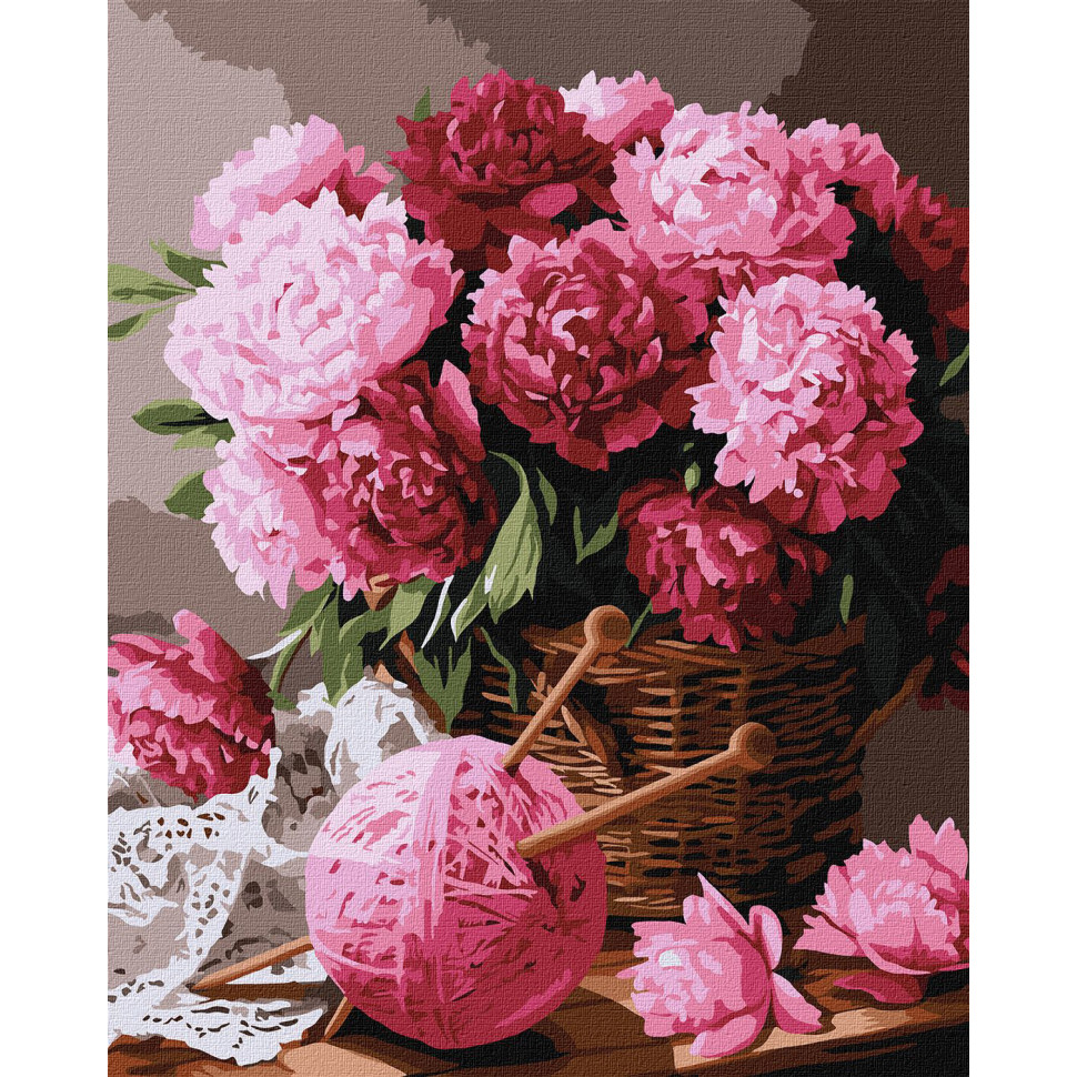 Painting by numbers "Secrets of the Petals" KHO3303, 40x50 cm