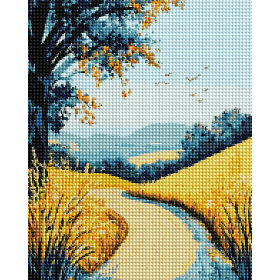 Diamond mosaic "Field Road" DBS1267, 40x50 cm