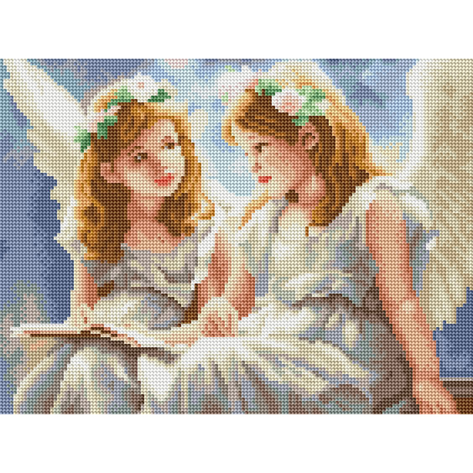 Diamond mosaic "Angels" DRBS53708, 30x40 cm