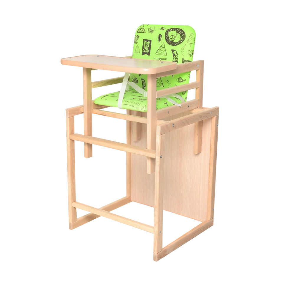 High Chair 2 in 1 Quest Lime, Wood