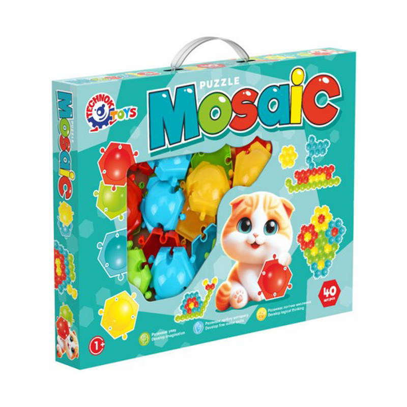 Children's educational game "Mosaic Puzzles" 1928TXK 40 pieces