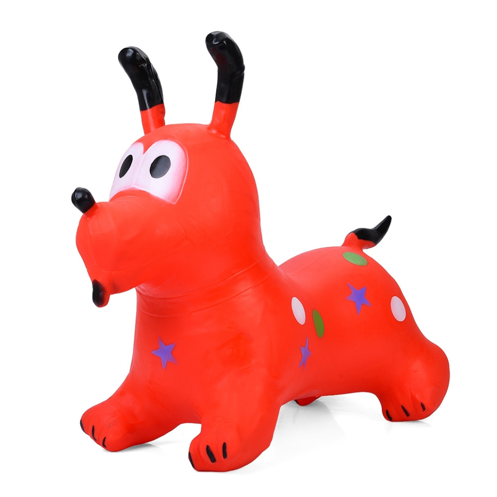 Children's jumping toy "Doggy" MS 4161(Red) rubber, up to 20 kg