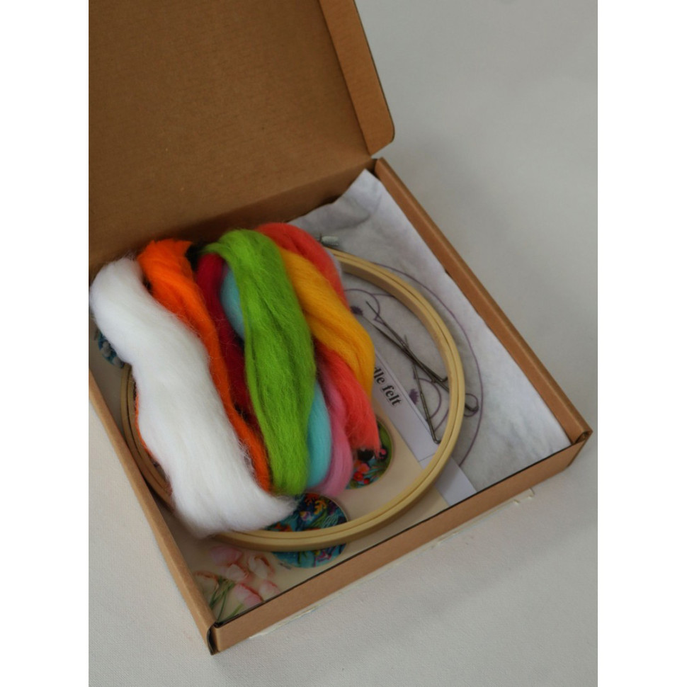 Wool Felting Set "Warmth in Paws" EFL009 diameter 20 cm