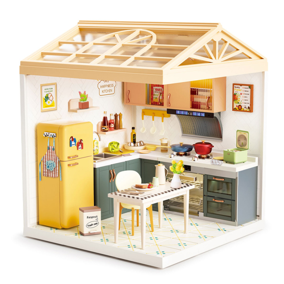 Constructor-roombox Kitchen Mini House 8005-MH of the "Interior" series, with light Constructor-roombox Kitchen Mini House 8005-MH of the "Interior" series, with light