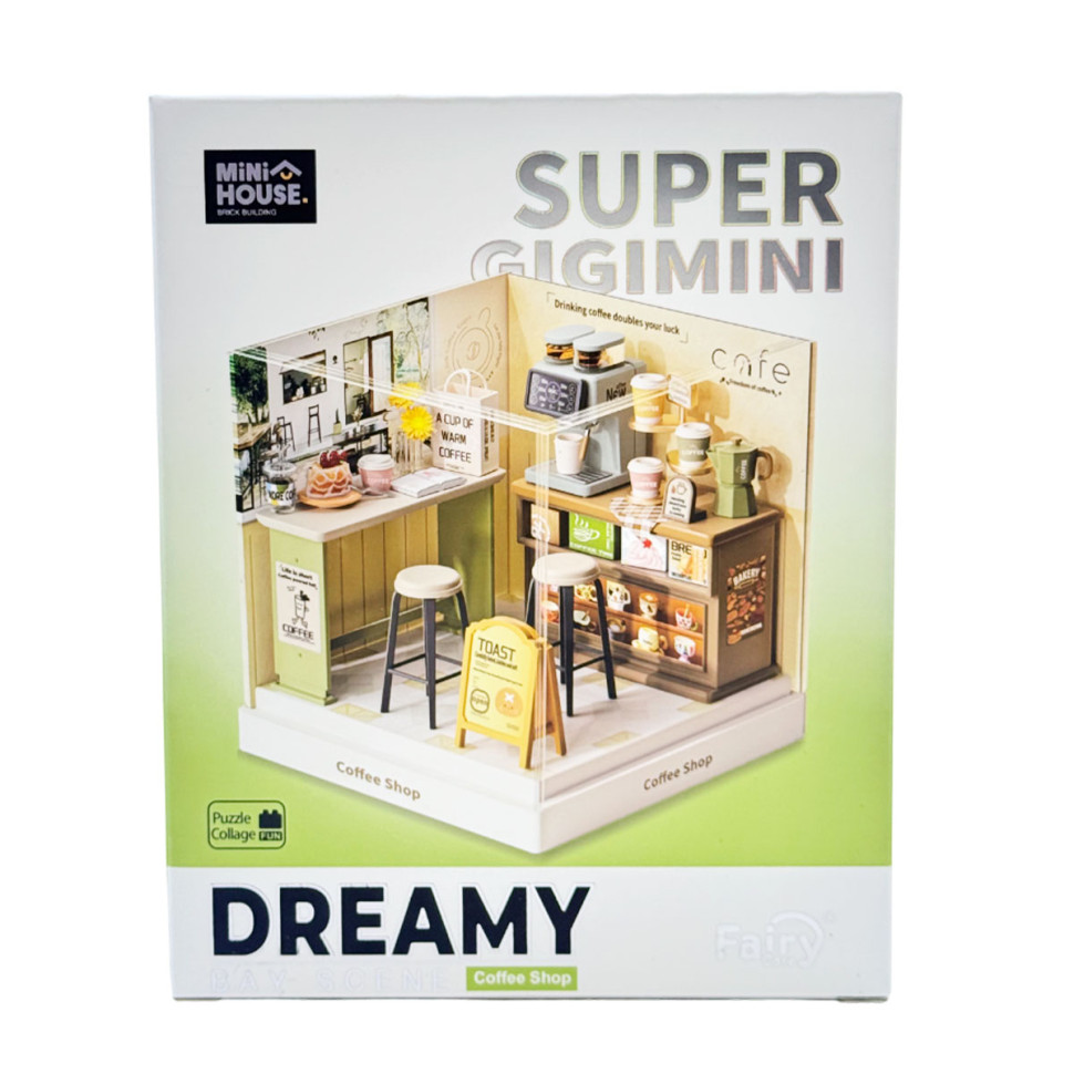 Constructor-roombox Coffee shop Mini House 8034-MH of the "Interior Mini" series
