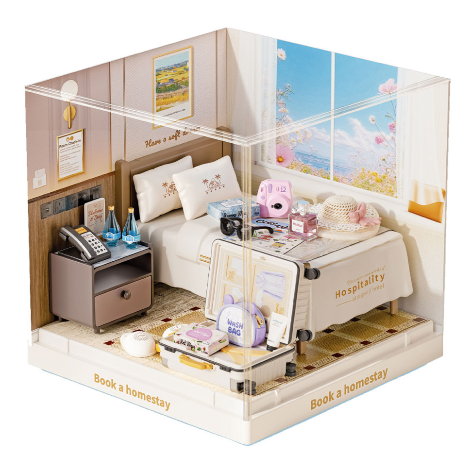 Constructor-roombox Hotel room Mini House 8038-MH of the "Interior Mini" series Constructor-roombox Hotel room Mini House 8038-MH of the "Interior Mini" series