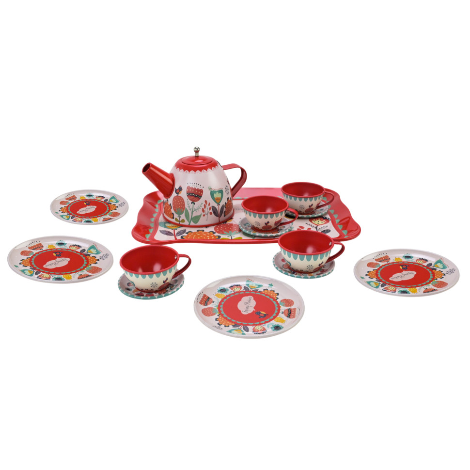 Children's dish set Tea set 620-C5 metal, 14 pieces Children's dish set Tea set 620-C5 metal, 14 pieces