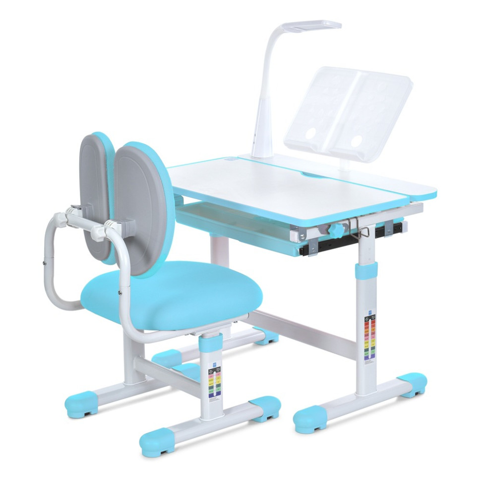 Student desk M 6136-4 with book stand and lamp