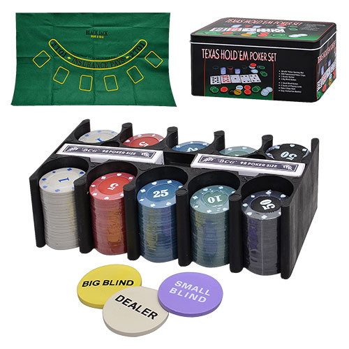 Table Poker 3896B in a metal box