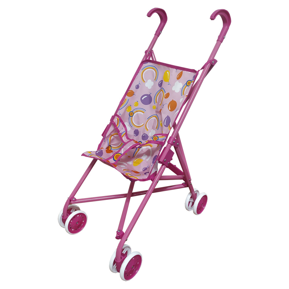 Коляска для ляльок Bambi 9302 W тростина Повітряні кульки