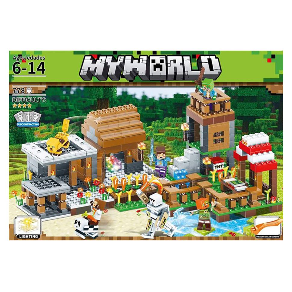 Constructor for children Minecraft My World 600D plastic, 778 parts