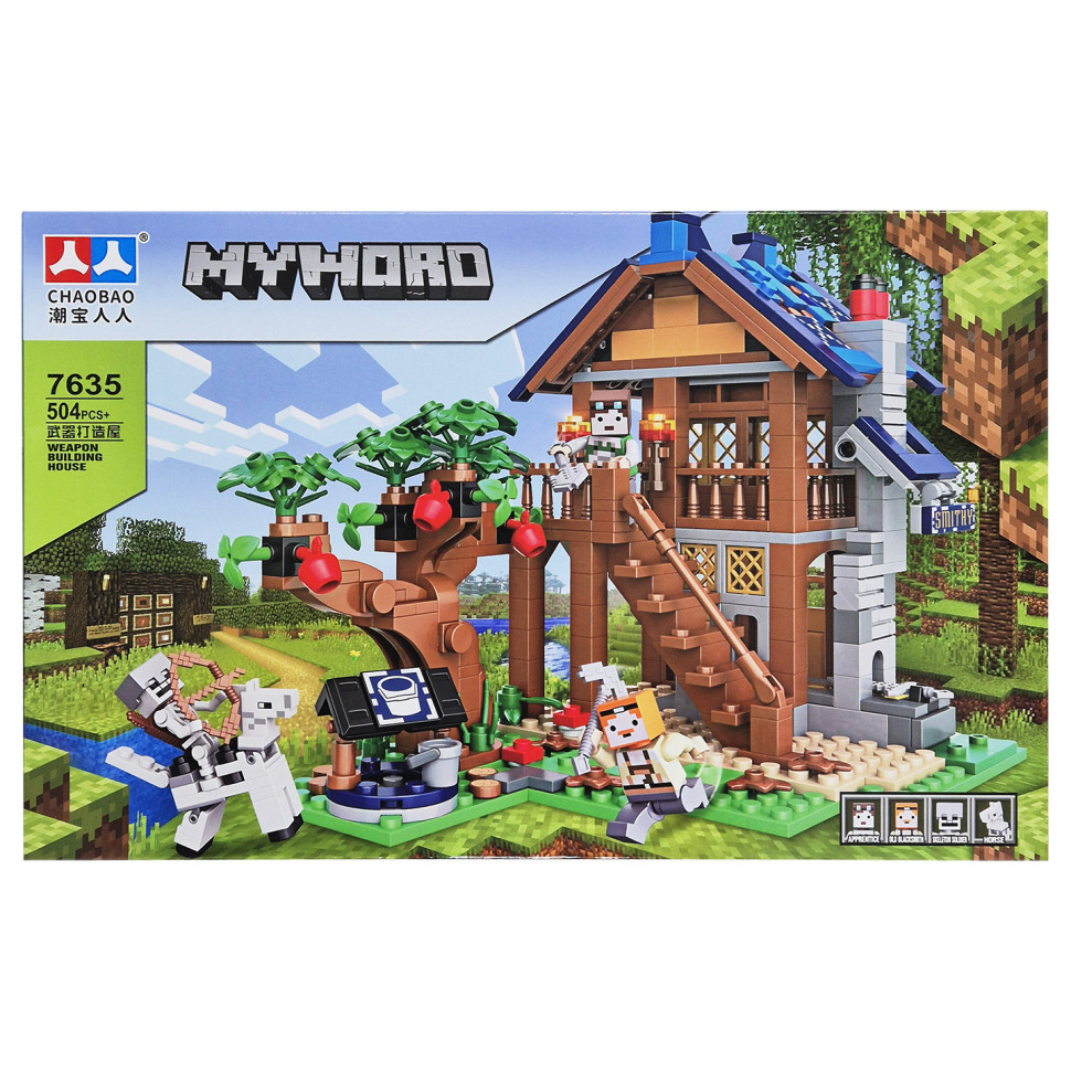 Children's Minecraft Constructor 7635 plastic, 504 parts