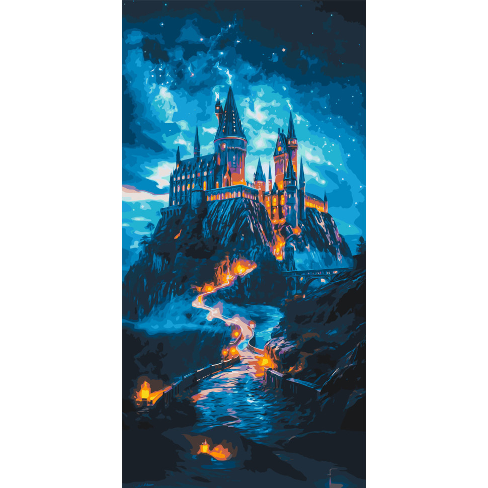 Painting by numbers "Hogwarts" LW5106, 40x80 cm