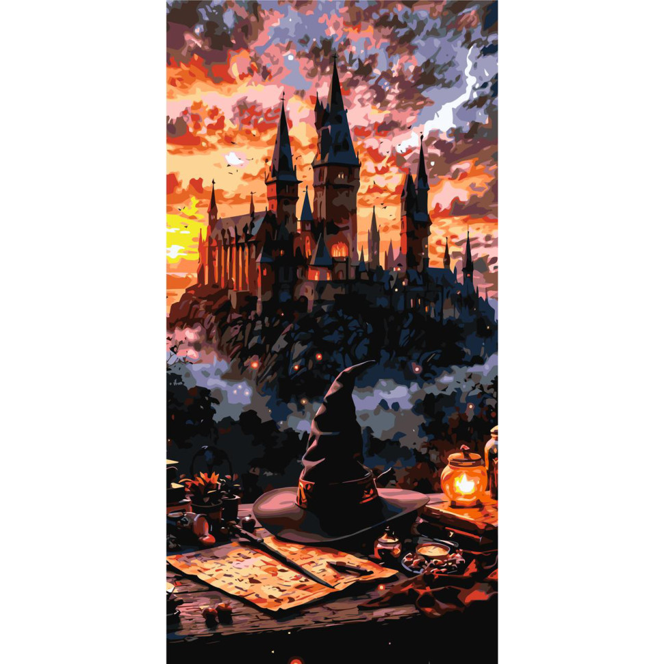Painting by numbers "Hogwarts Atmosphere of Magic" LW5172, 40x80 cm
