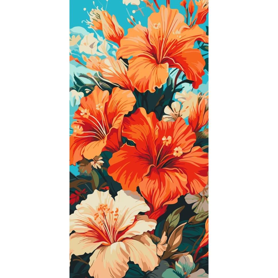 Painting by numbers "Hibiscus" 13073-AC