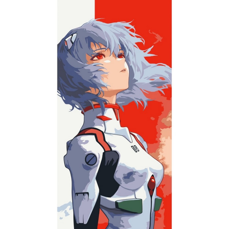 Paint by numbers "Ayanami Rei, Evangelion" 16128-AC 40x80 cm