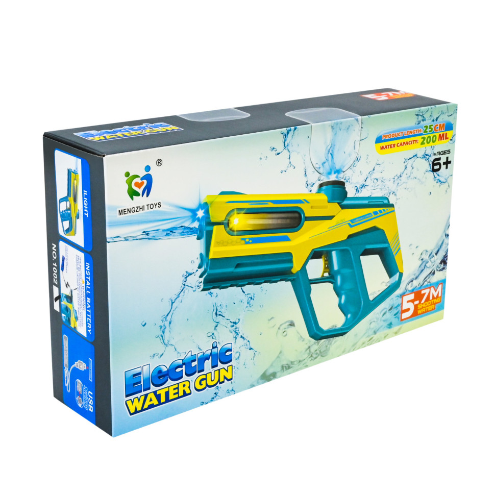 Electric Water Blaster 1002(Yellow) 200 ml, with light and sound Electric Water Blaster 1002(Yellow) 200 ml, with light and sound