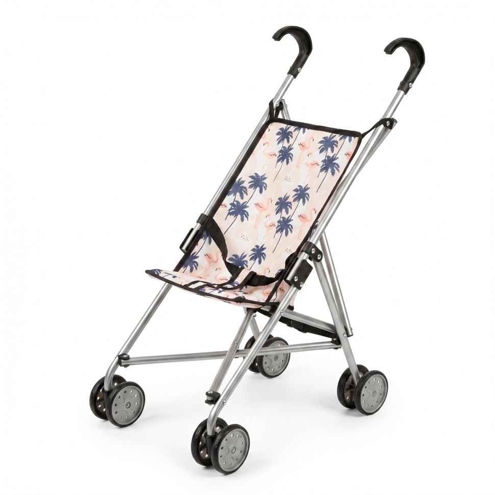 Doll Stroller "Palms and Flamingos" 9302 W-20 Cane
