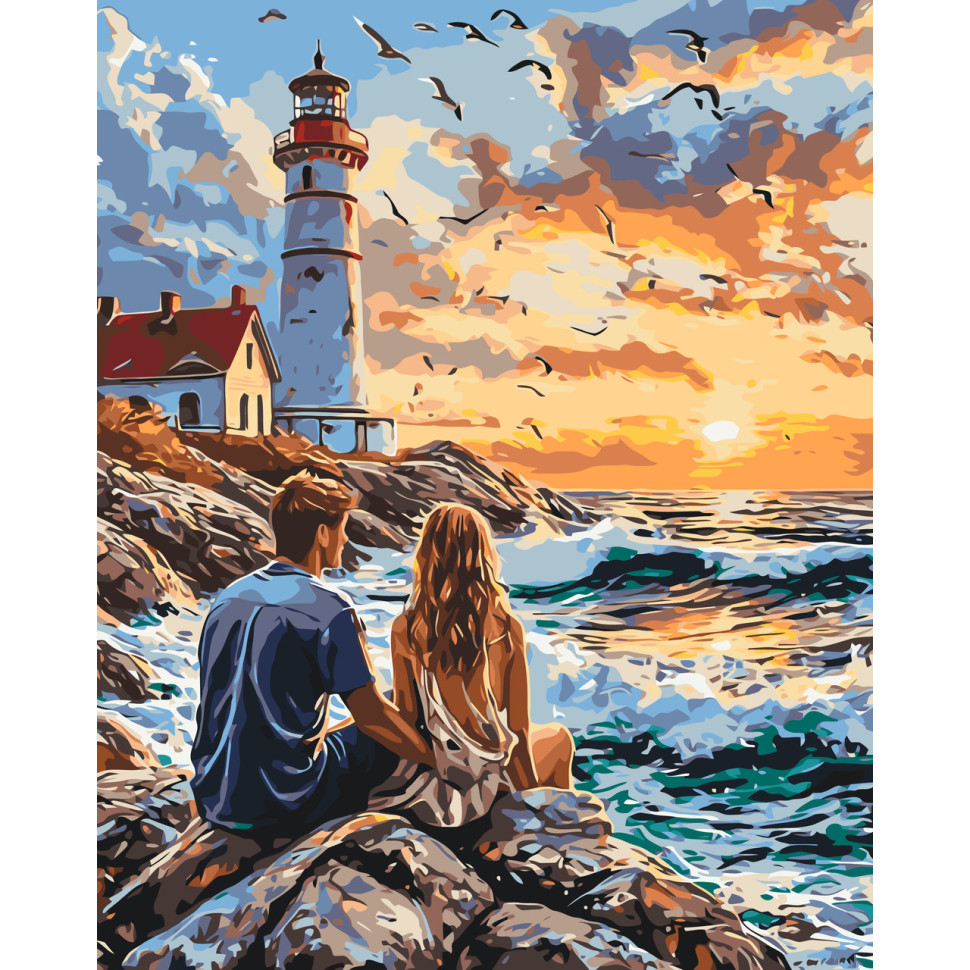 Painting by numbers "Light of Your Heart" LW3496, 40x50 cm