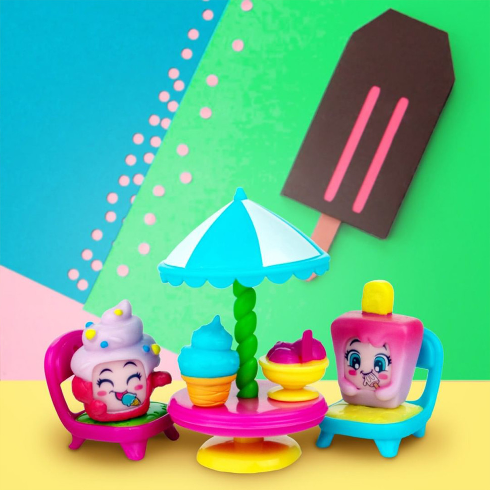 Gelateria Moji Pops PMPSB216IN20 Game Set, 2 Figures, Accessories