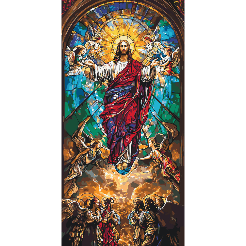 Малюнок за номерами «Jesus» LW5111, 40x80 см