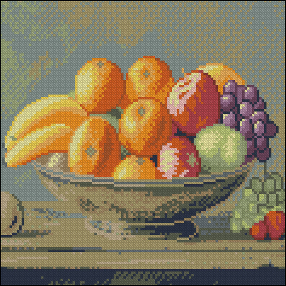 Diamond mosaic "Ripe Fruit" FZ3030-29, 30x30 cm