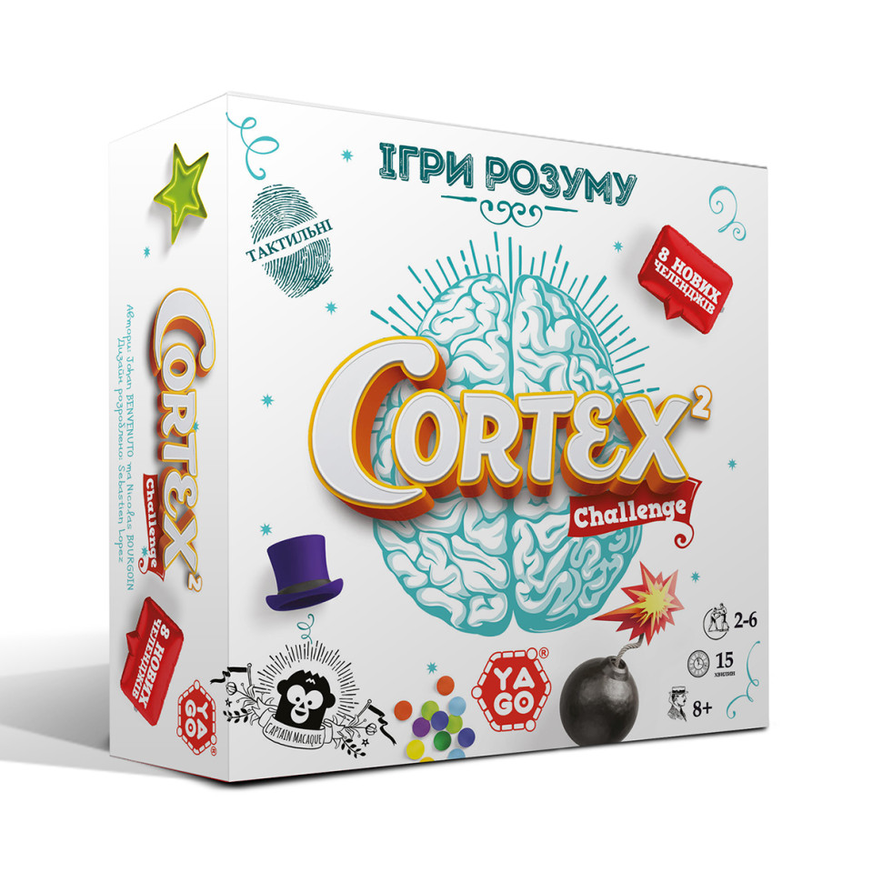 Cortex 2 Challenge YaGo Card Game 101012918, 90 Cards, 24 Chips