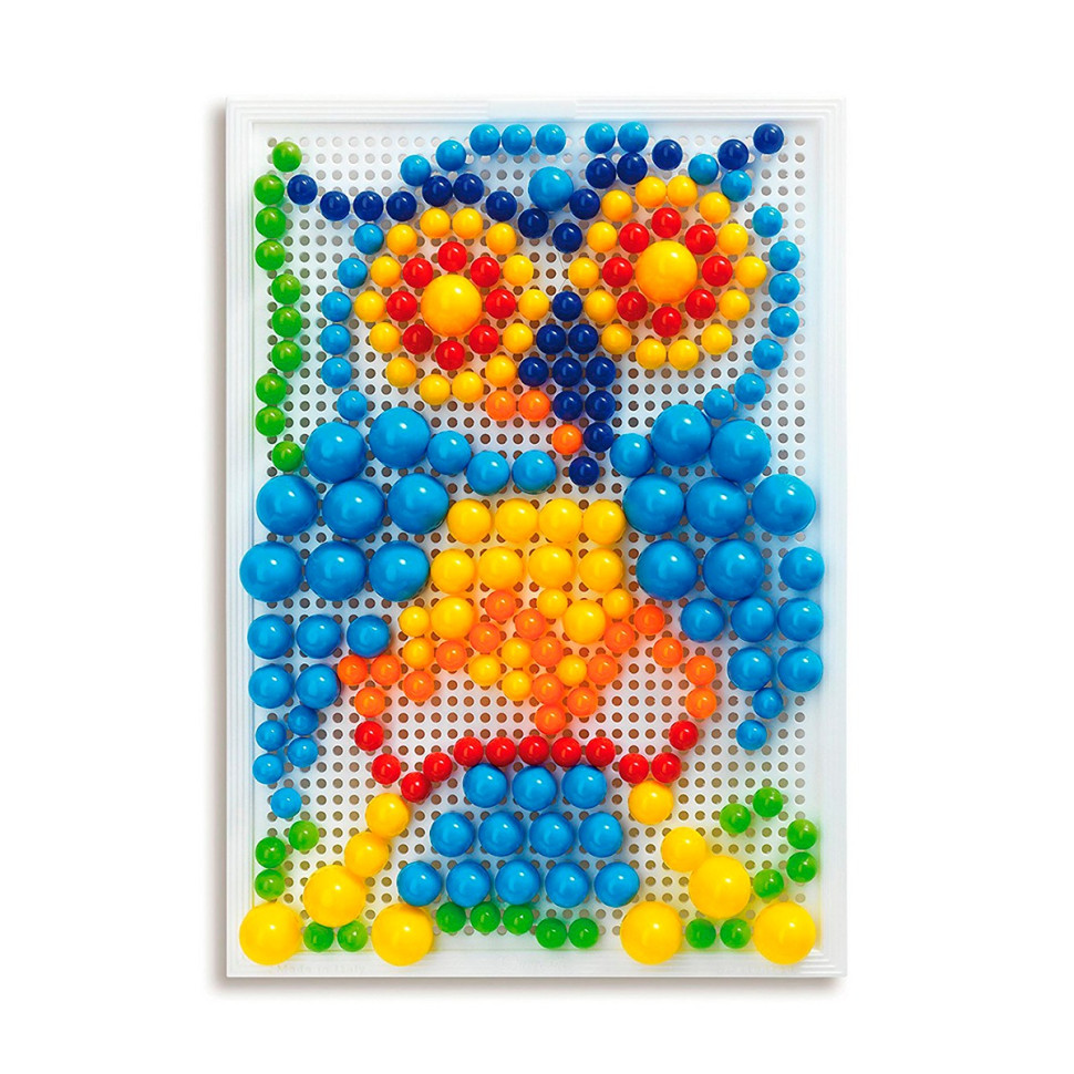 Quercetti 0950-Q Educational Mosaic Set, Board 28x20 cm 280 Pieces