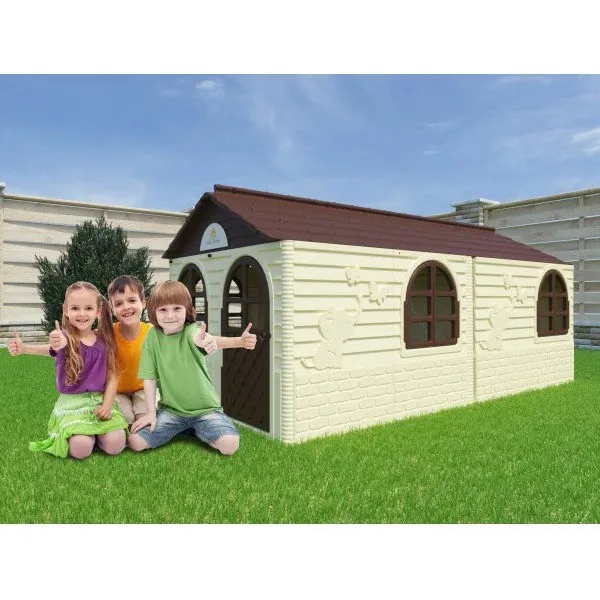 Plastic Children's Play House with curtains 02550/22