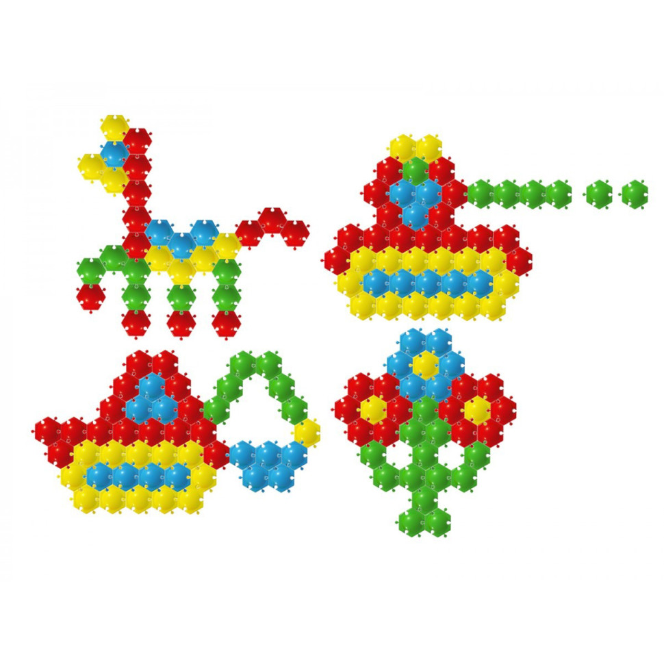 Mosaic puzzle toy "Bee TechnoK", art. 2995TXK, 60 chips