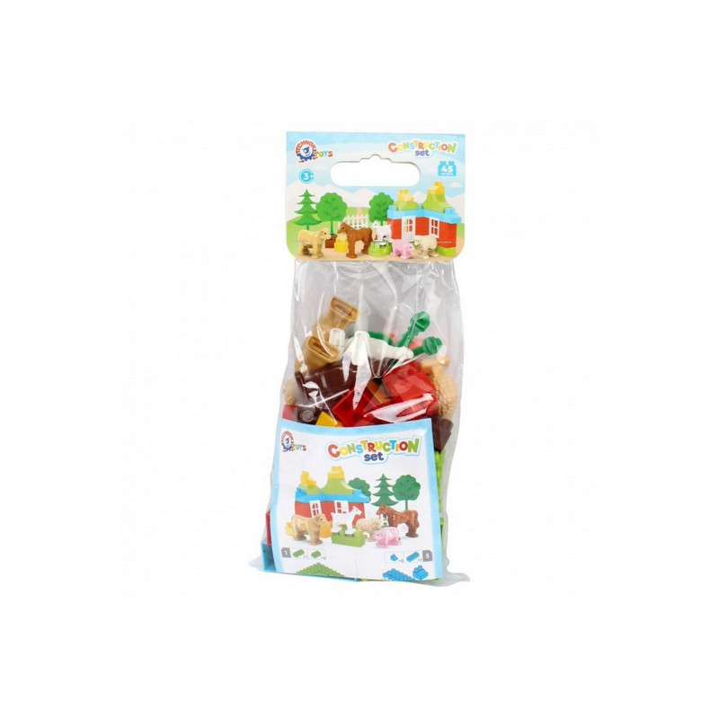 Children's construction set "Farm" 0341TXK, 45 elements