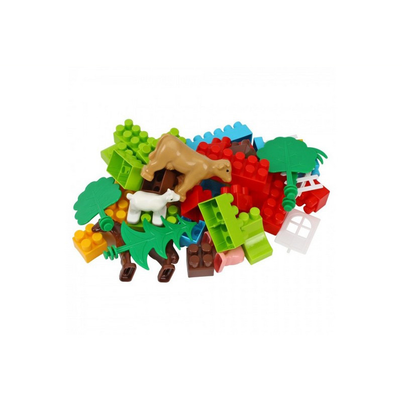 Children's construction set "Farm" 0341TXK, 45 elements