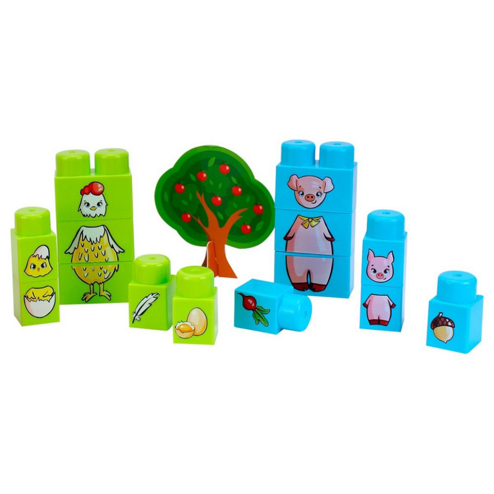 Children's Construction Set "Animals" 6849TXK 35 elements