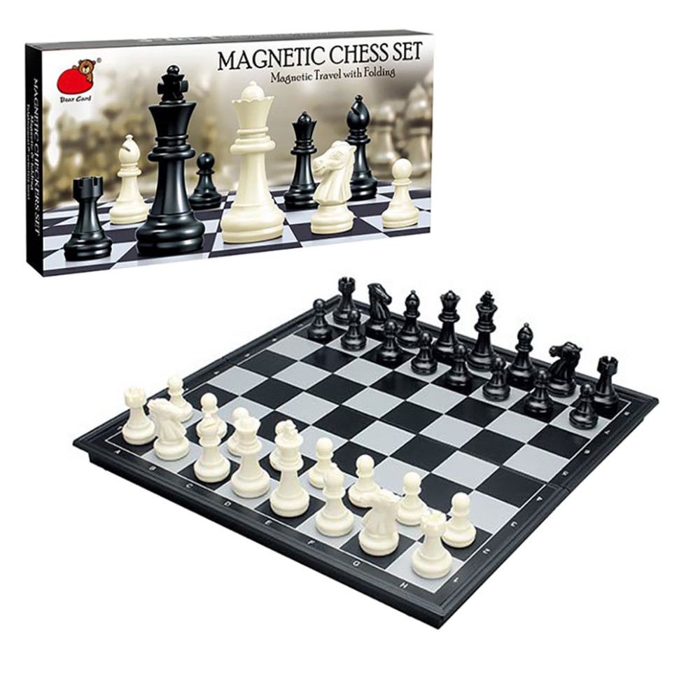 Board game "Magnetic chess" 2410-B board 31.8x31.8 cm