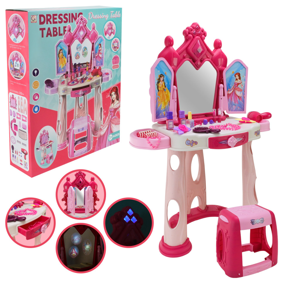 Dressing Table 1195 Game Set with Accessories, Light, Music Dressing Table 1195 Game Set with Accessories, Light, Music