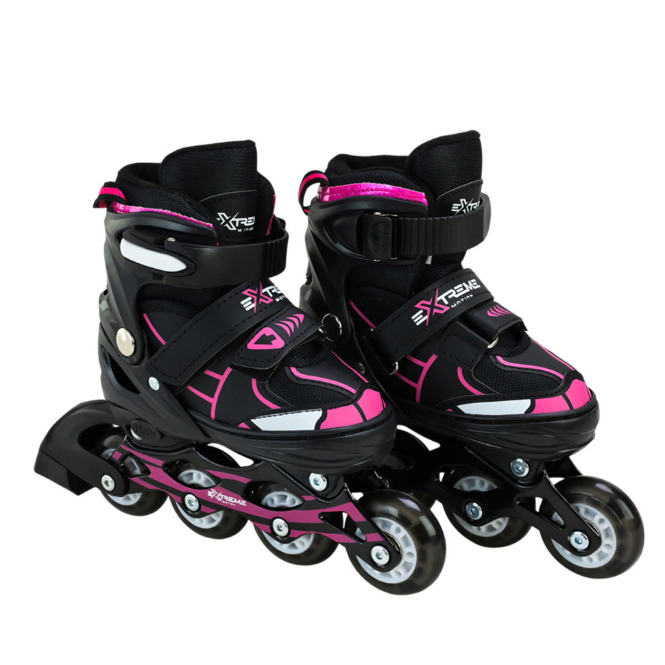 Roller skates RL25427 size S (30-33), PU wheels, with light