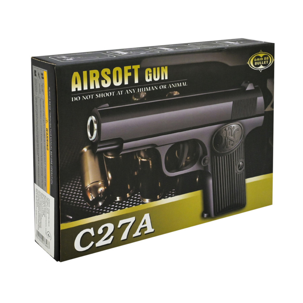 Children's toy Pistol C27A metal/plastic, shoots 6 mm pellets