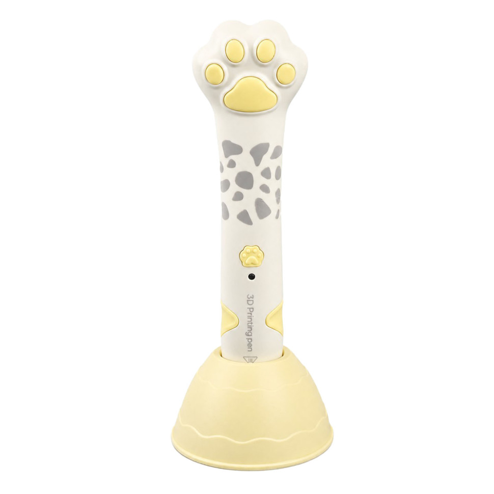 Creativity Kit 3D Pen "Paw" XJ01-2(Yellow) plastic 3 colors