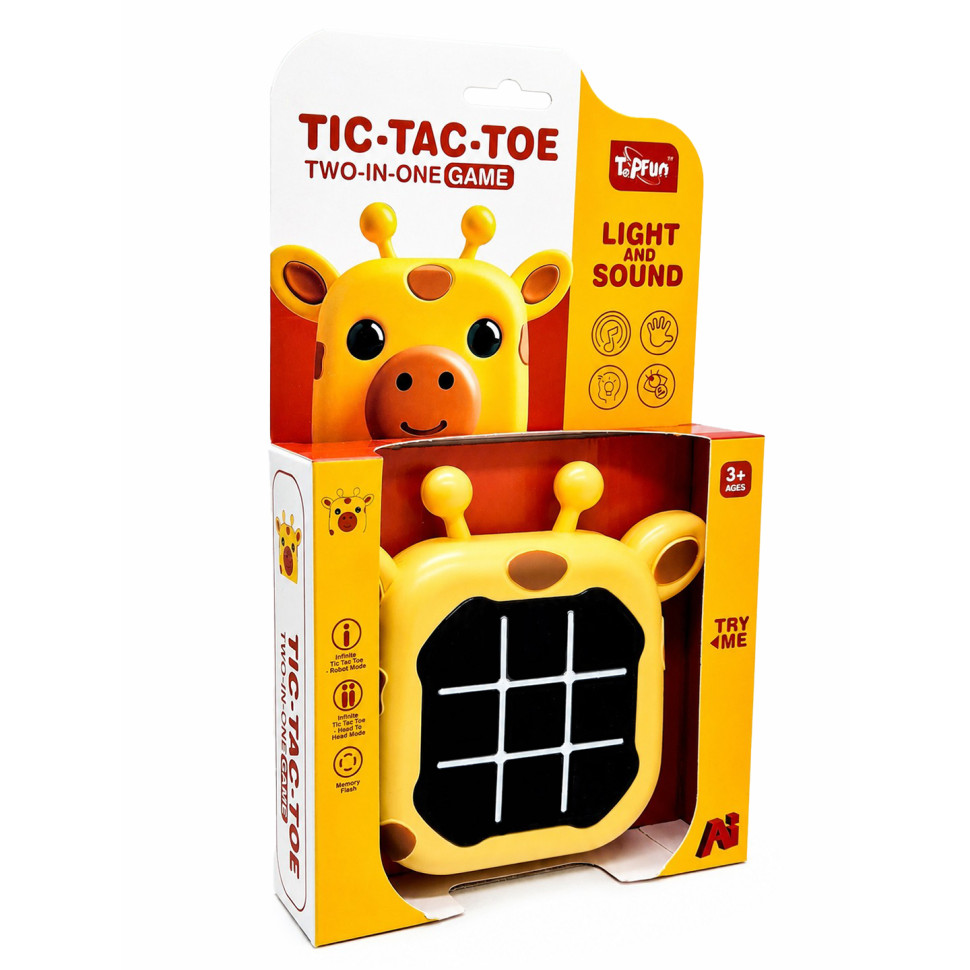 Kids Game "Press Fast: Giraffe" Tic-Tac-Toe G66-3 with Light and Sound