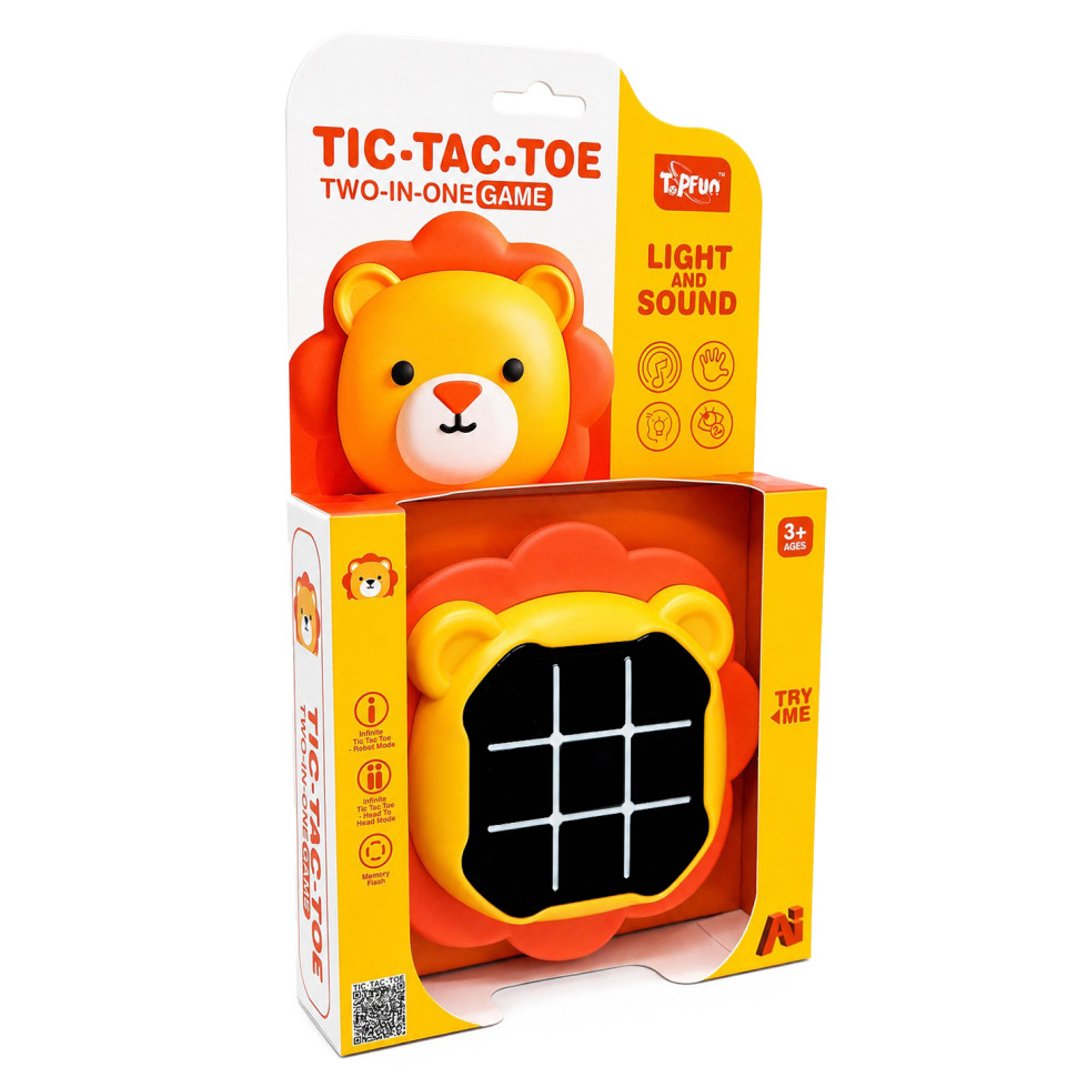 Kids Game "Press Fast: Lion" Tic-Tac-Toe G66-1 with Light and Sound