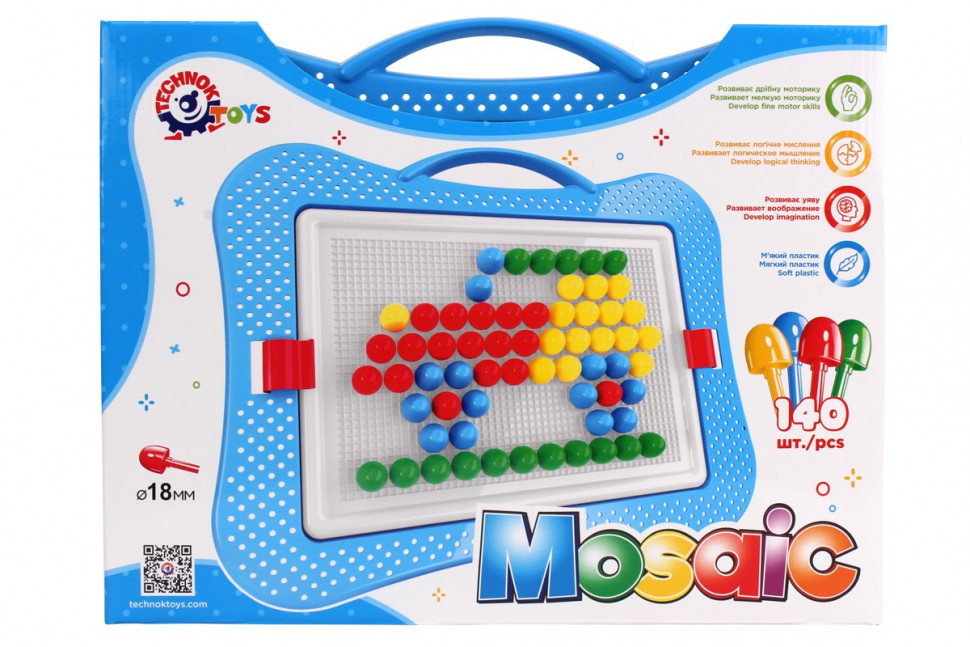 Children's Educational Mosaic 3381TXK, 140 chips
