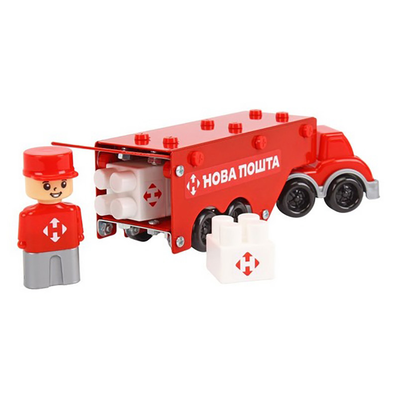 Children's metal construction set "Nova Poshta" 1416TXK, 135 parts