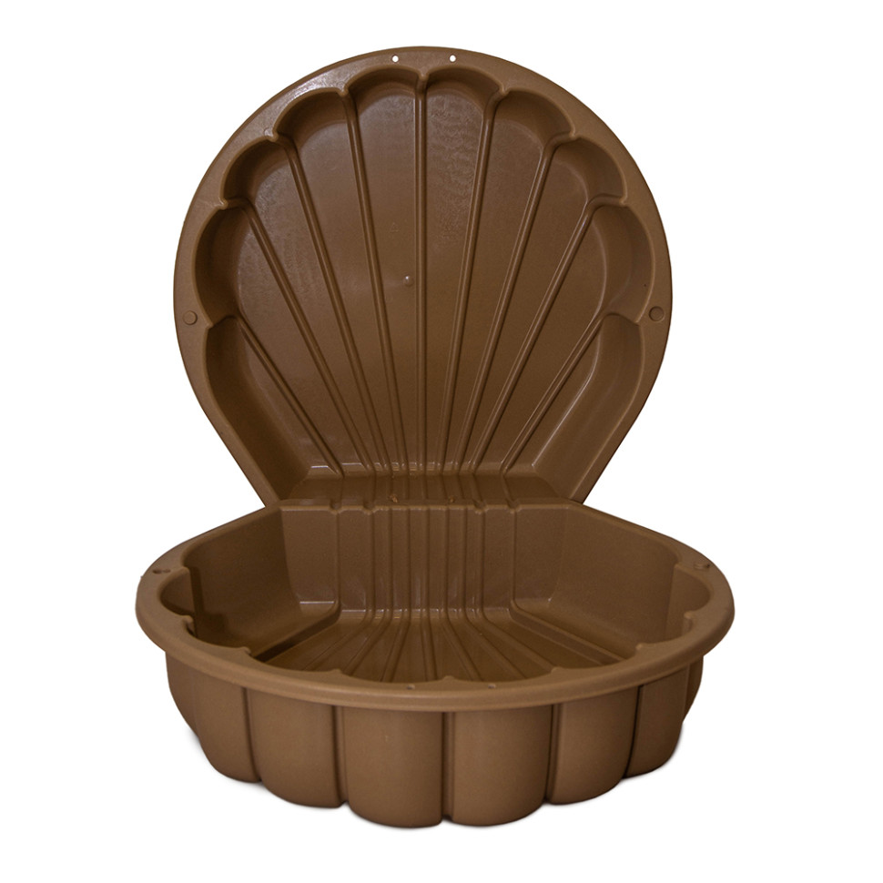 Children's Sandbox-Pool "Shell" 01236/01eco brown, with lid