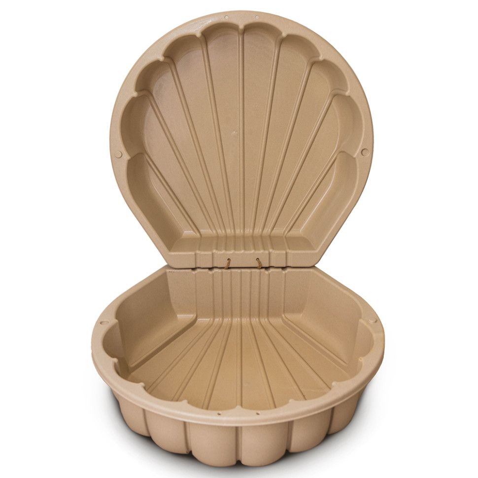 Children's sandbox-pool "Shell" 01236/02eco beige, with a lid