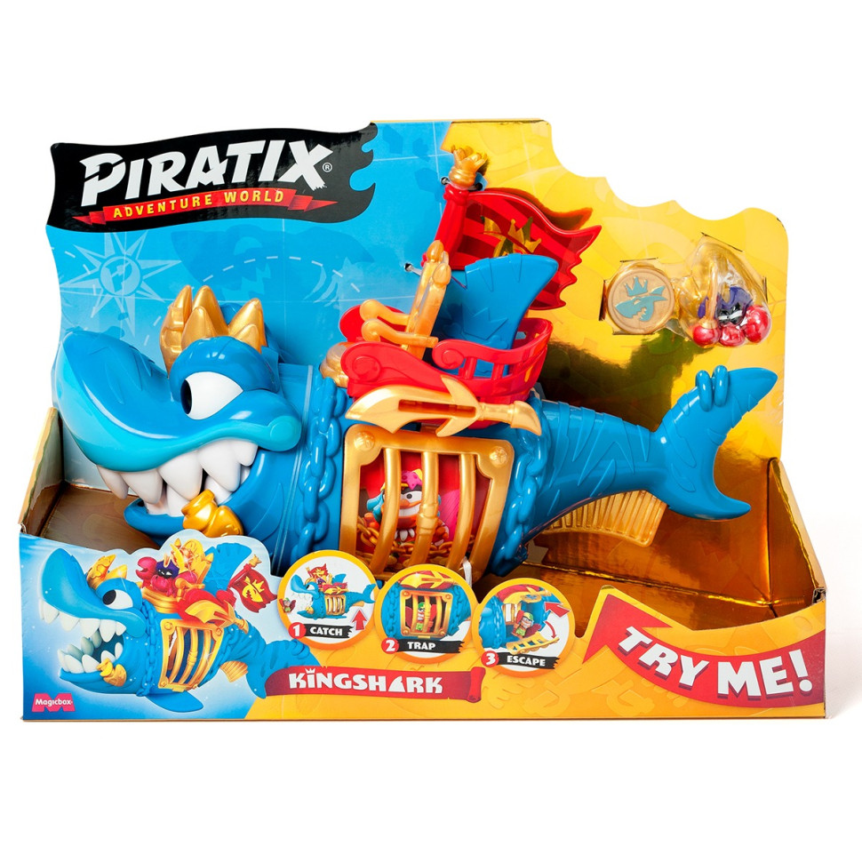 Children's playset with "King Shark" figures PIRATIX PPXSP112IN10