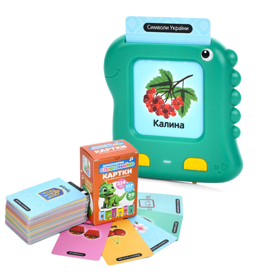 Card device "Dinosaur-Slovoznaiko" SK 0063 ABC Dubbing in Ukrainian